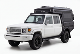 AluBlack Flatbed mit Stauboxen für Toyota Land Cruiser 79 Doppelkabine, Kit für Alu-Cab ModCAP
