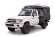 AluBlack Flatbed mit Stauboxen für Toyota Land Cruiser 79 Einzelkabine, Kit für Alu-Cab ModCAP