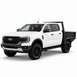 AluBlack Flatbed mit Seitenklappen für Ford Ranger 2023+ Doppelkabine