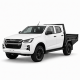 AluBlack Flatbed mit Seitenklappen für Isuzu D-Max 2023+ Doppelkabine
