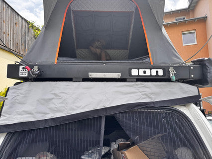 Alu-Cab 270° und 2m Markise Regenrinne