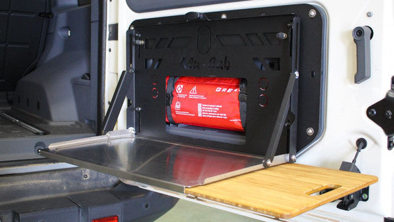 Alu-Cab Klapptisch für Hecktüre Ineos Grenadier Montage Kit
