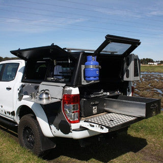 Alu-Cab Hardtop "Adventure" für Ford Ranger 2012-2022 Doppelkabine schwarz/glatt