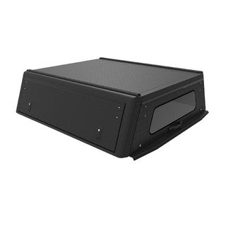 Alu-Cab Hardtop "Explorer" für Nissan Navara D40 2005-2015 Doppelkabine schwarz/geriffelt