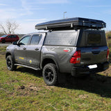 Alu-Cab Hardtop "Adventure" für Toyota Hilux 2016+ Doppelkabine schwarz/geriffelt