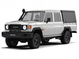 Alu-Cab Hardtop "Explorer" für Toyota Land Cruiser 79 1984+ Doppelkabine schwarz/glatt