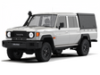 Alu-Cab Hardtop "Explorer" für Toyota Land Cruiser 79 1984+ Doppelkabine schwarz/geriffelt