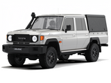Alu-Cab Hardtop "Explorer" für Toyota Land Cruiser 79 1984+ Doppelkabine schwarz/geriffelt
