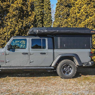 Alu-Cab Canopy Camper Jeep Gladiator D/Cab 2019+, schwarz