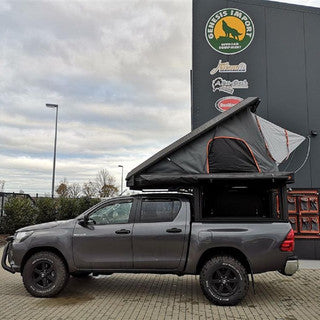 Alu-Cab Canopy Camper Toyota Hilux Revo D/Cab 2016+, schwarz