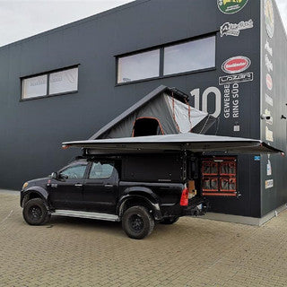 Alu-Cab Canopy Camper Toyota Hilux Vigo X/Cab 2005-2015, schwarz