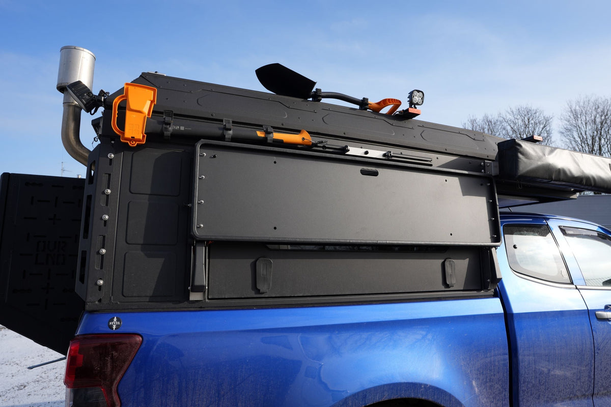 Alu-Cab Drop Down Tisch für ModCAP und Canopy Camper – Genesis Originalaufnahme
