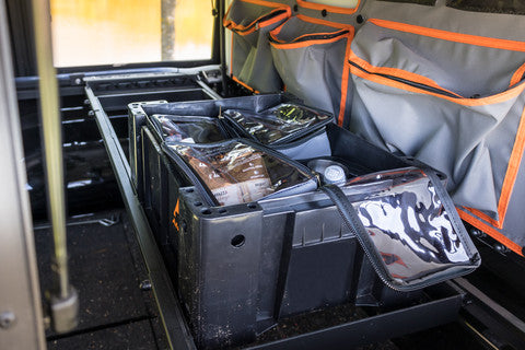 Bundle Ammo Box mit Taschen Set 4x Viertel Schwarz