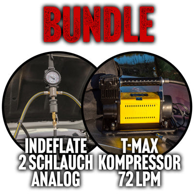 Bundle "Mehr Luft" Kompressor 72L mit IndeFlate 2 Schlauchsystem