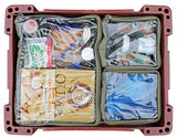 Camp Cover Ammo-Box-Taschen-Set mit durchsichtigem Deckel Aufteilung 2x Viertel/ 1x Halb Khaki