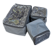 Camp Cover Ammo-Box-Taschen-Set mit durchsichtigem Deckel Aufteilung: 2x Viertel/ 1x Halb, Schwarz