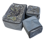 Camp Cover Ammo-Box-Taschen-Set mit durchsichtigem Deckel Aufteilung: 2x Viertel/ 1x Halb, Schwarz