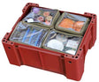 Camp Cover Ammo-Box-Taschen-Set mit durchsichtgem Deckel Aufteilung 4x Viertel Khaki