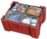 Camp Cover Ammo-Box-Taschen-Set mit durchsichtgem Deckel Aufteilung 4x Viertel Khaki