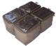 Camp Cover Ammo-Box-Taschen-Set mit durchsichtgem Deckel Aufteilung 4x Viertel Khaki