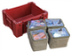 Camp Cover Ammo-Box-Taschen-Set mit durchsichtgem Deckel Aufteilung 4x Viertel Khaki