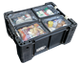Camp Cover Ammo-Box-Taschen-Set mit durchsichtigem Deckel Aufteilung: 4x Viertel, Schwarz
