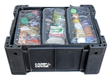 Camp Cover Ammo-Box-Taschen-Set mit durchsichtigem Deckel Aufteilung: 3x Drittel, Schwarz