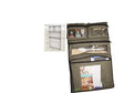 Camp Cover Stausystem Organizer vier Taschen mit Sichtfenster und Klettbefestigung Khaki