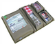 Camp Cover Stausystem Organizer vier Taschen mit Sichtfenster und Klettbefestigung Khaki