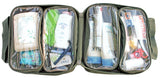 Camp Cover Organizer mit vier separaten durchsichtigen Taschen