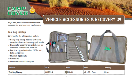 Camp Cover Tasche Werkzeug