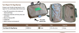 Camp Cover Tasche für Autoreifen-Reparatur Set, Schwarz