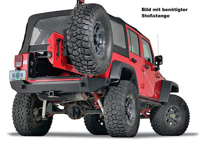 WARN HECKRESERVERADTRÄGER FÜR ELITE 1-89525 WRANGLER JK *TN*