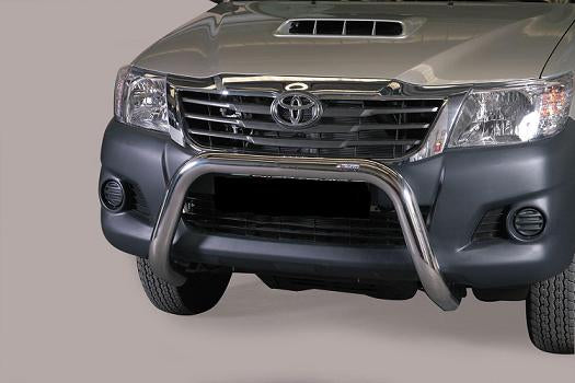 Front protection bar Hilux black matt 