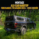 Alu-Cab Hardtop für Ford Ranger und VW Amarok 2023+ ohne Zubehör - Montage