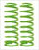 Spiralfedern Performance 40mm, 0-50kg (Paar, Federung vorne), Land Cruiser 150 J15, Hilux