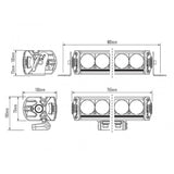 Technische Zeichnung der Lazerlamps Triple R 16 Elite Gen 2