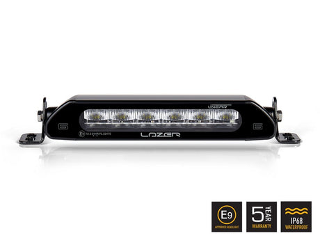 Lazer Lamps Linear-6 Standard – Frontansicht, Originalaufnahme