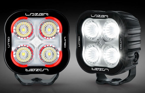Lazer Lamps Utility-50 Schwarz (mit Beacon + roter Rücklichtfunktion)