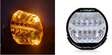 Lazer Lamps Sentinel 9" Chrome in Schwarz mit Positionslicht