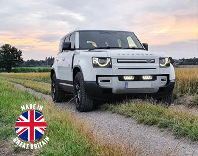 Lazer Lamps Kühlergrill-Kit Land Rover Defender (2020+) - inkl. 2x Triple-R 750 Wide