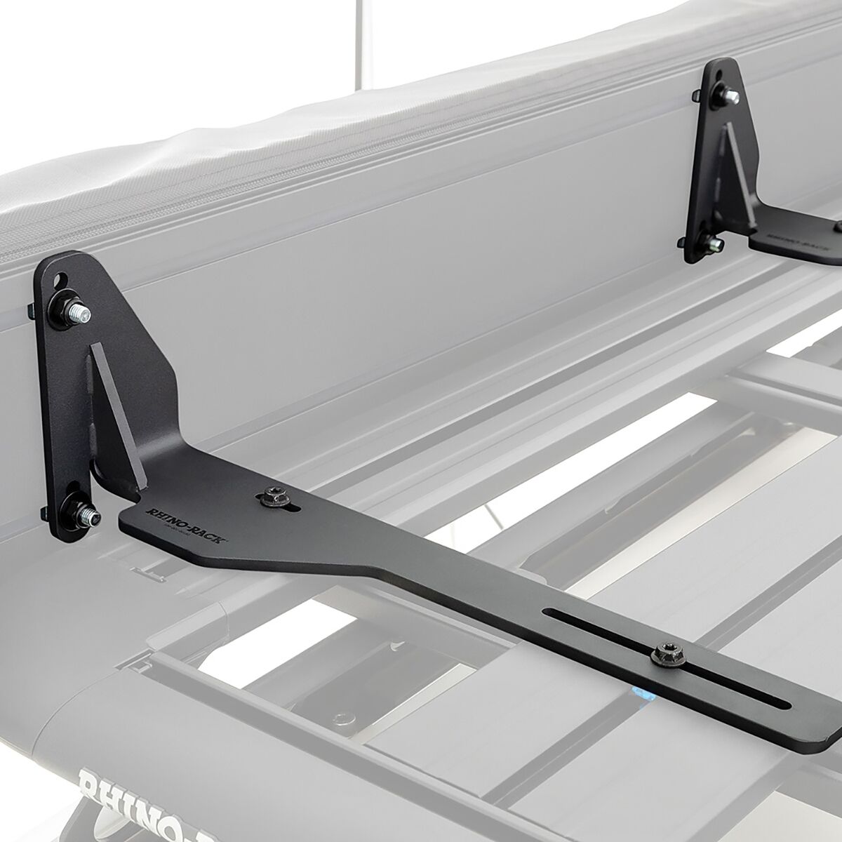 Rhino Rack Universal Freestanding Awning Bracket Pair 31129 montiert