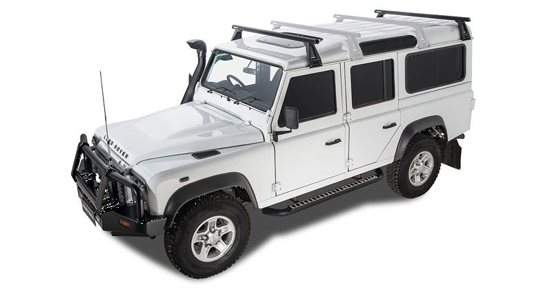 Defender 110 Heavy Duty Roof Racks by Rhino Rack complete set