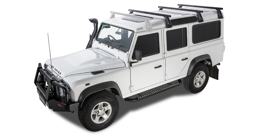 Defender 110 Heavy Duty Roof Racks by Rhino Rack complete set