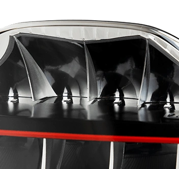 Teil eines Scheinwerfers